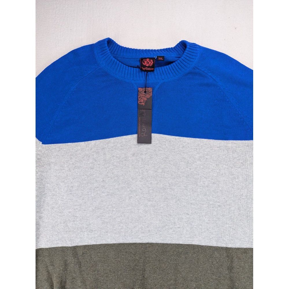 Royal Testimony Sweater Mens Size 2XL Multicolor V-Neck Long Sleeve Classiccore - Picture 5 of 13